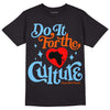 Dunk Low Futura University Blue DopeSkill T-Shirt Do It For The Culture Graphic Streetwear - Black