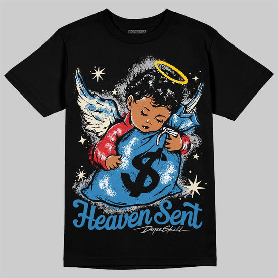 Jordan 3 Retro OG Rare Air DopeSkill T-Shirt Heaven Sent Graphic Streetwear - Black