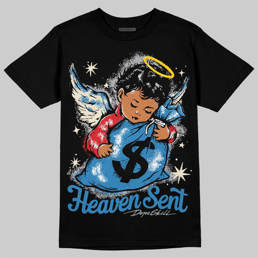 Jordan 3 Retro OG Rare Air DopeSkill T-Shirt Heaven Sent Graphic Streetwear - Black