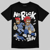 Jordan Spizike Low “Storm Blue” DopeSkill T-Shirt No Risk No Story Graphic Streetwear - black