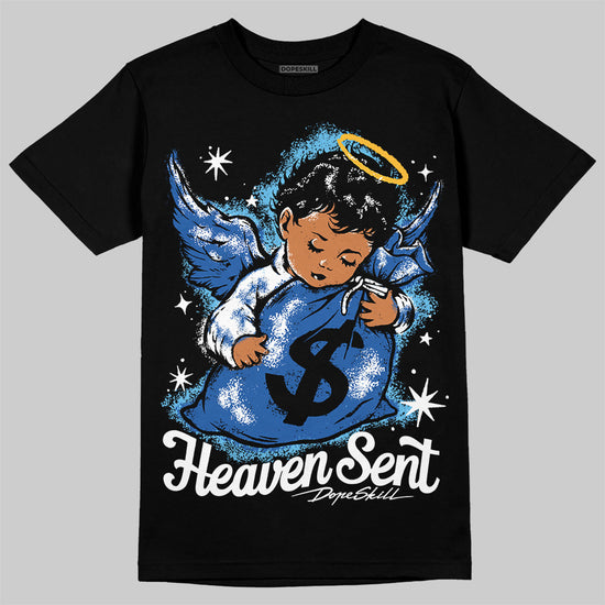 Jordan 12 “Blueberry” DopeSkill T-Shirt Heaven Sent Graphic Streetwear - black