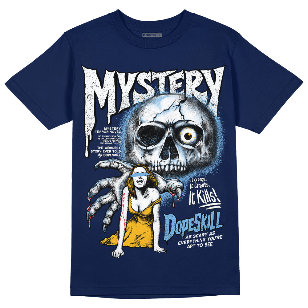 Jordan 1 High OG “First in Flight” DopeSkill Navy T-shirt Mystery Ghostly Grasp Graphic Streetwear