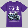 Purple Sneakers DopeSkill T-Shirt Risk Is Better Than Regret Graphic Streetwear - Purple