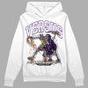 Jordan 12 "Field Purple" DopeSkill Hoodie Sweatshirt VERSUS Graphic Streetwear - White