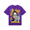 PURPLE Sneakers DopeSkill T-Shirt Living My Best Life Graphic Streetwear - Purple