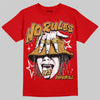 Red Sneakers DopeSkill T-Shirt No Rules Graphic Streetwear - Red