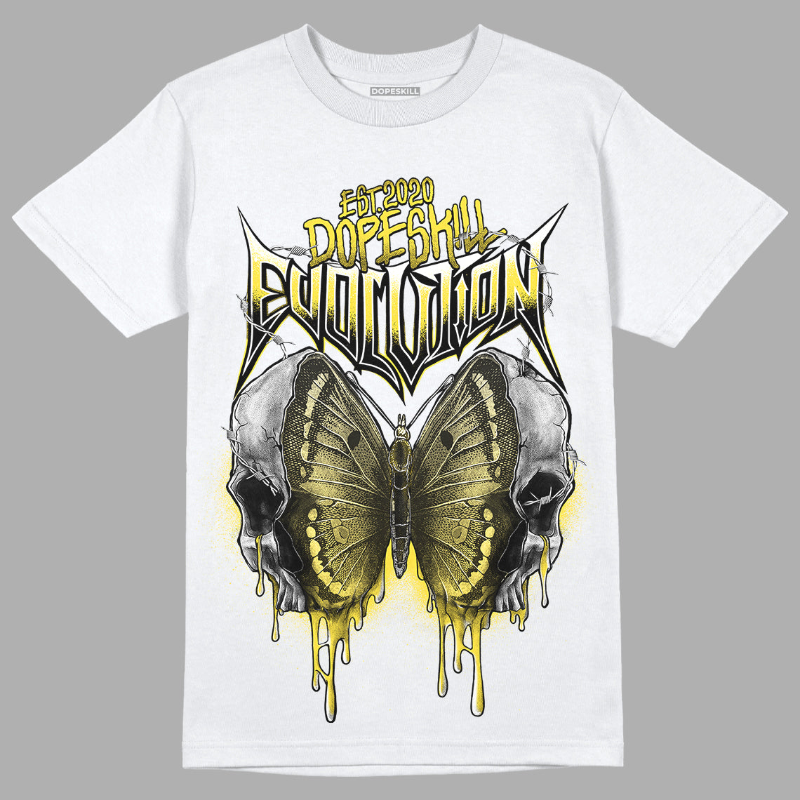 Jordan 11 Low 'Yellow Snakeskin' DopeSkill T-Shirt DopeSkill Evolution Graphic Streetwear - White