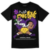 Jordan 12 “Field Purple” DopeSkill T-Shirt No Fake Love Graphic Streetwear - Black