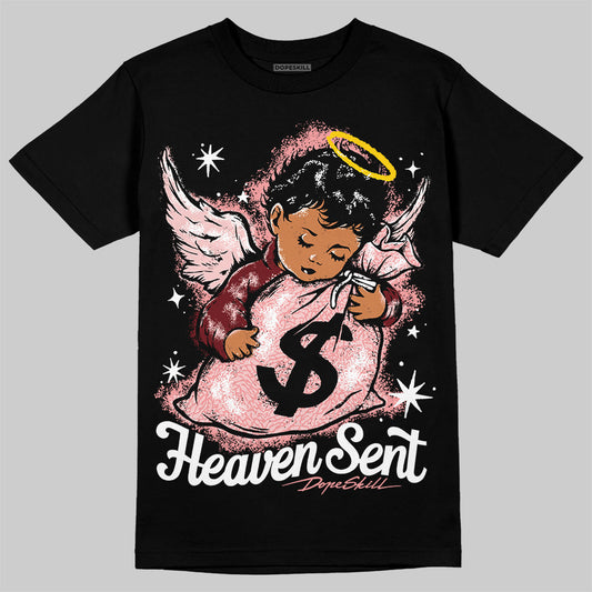 Jordan 3 Retro Valentine's Day Treat Yourself (2025) DopeSkill T-Shirt Heaven Sent Graphic Streetwear - Black