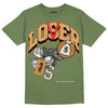 Jordan 5 "Olive" DopeSkill Olive T-shirt Loser Lover Graphic Streetwear