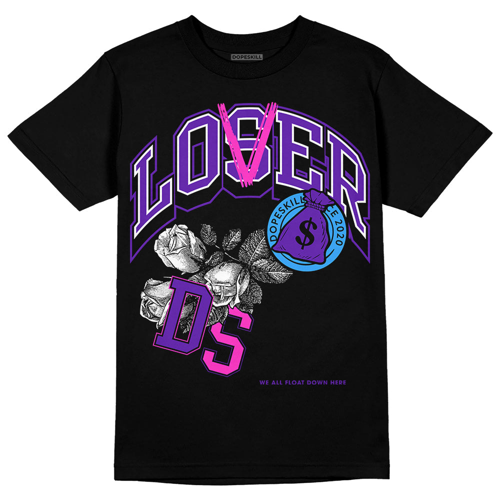 Dunk Low Championship Court Purple DopeSkill T-Shirt Loser Lover Graphic Streetwear - Black