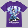 Purple Sneakers DopeSkill T-Shirt Self Made Graphic Streetwear - Purple