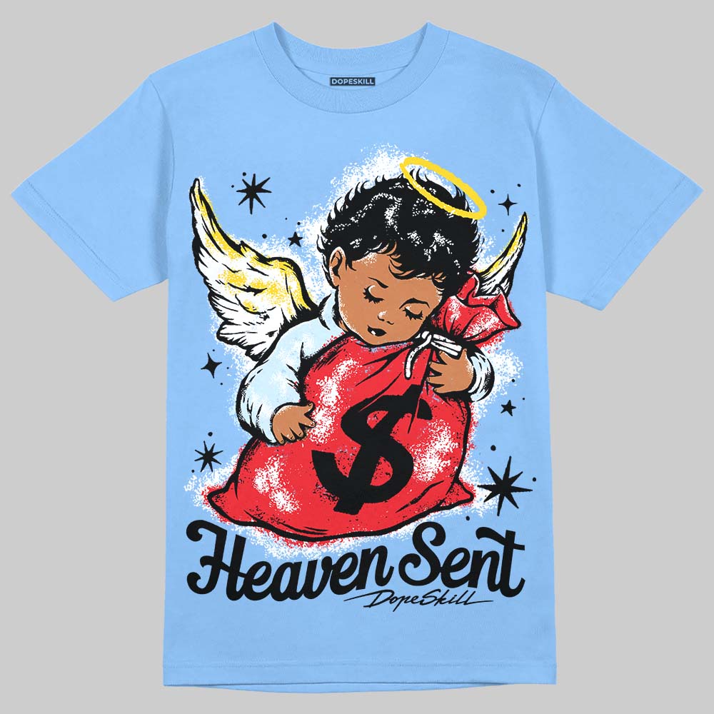 Vans Knu Stack Vintage Satin Dream Blue DopeSkill Blue T-shirt Heaven Sent Graphic Streetwear