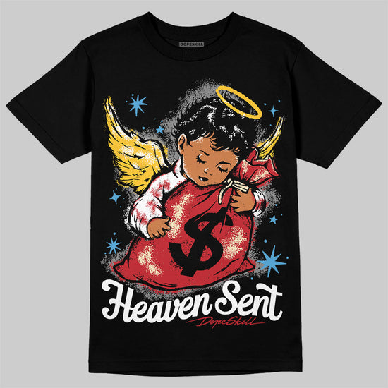 Union LA x Air Jordan 1 High OG “Chicago/Shadow” DopeSkill T-Shirt Heaven Sent Graphic Streetwear - Black