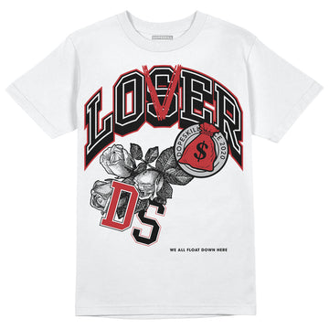 Jordan 12 “Red Taxi” DopeSkill T-Shirt Loser Lover Graphic Streetwear - White