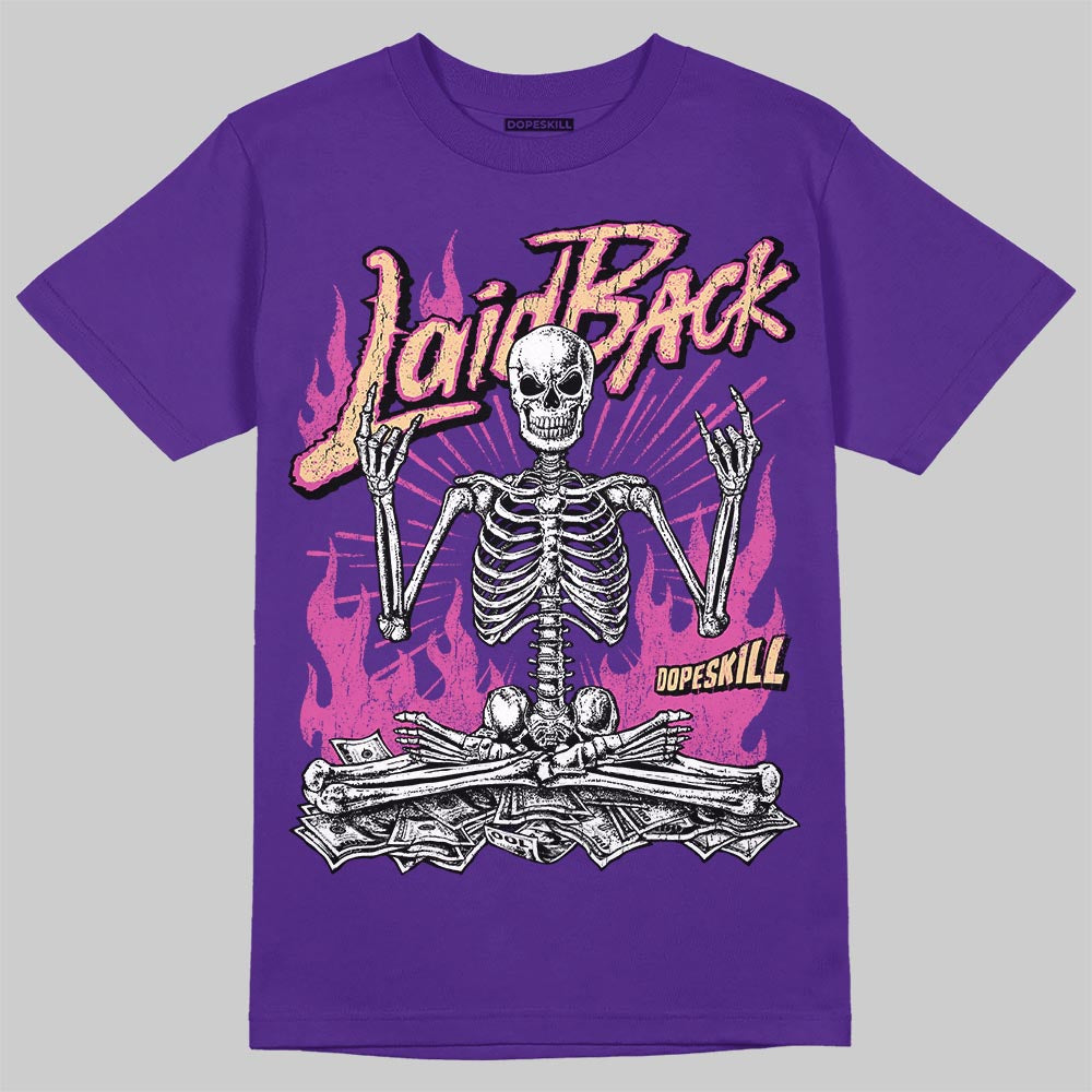 PURPLE Sneakers DopeSkill T-Shirt Laid Back Graphic Streetwear - Purple