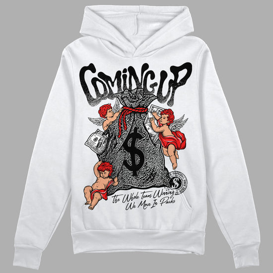 Jordan Spizike Low Bred DopeSkill Hoodie Sweatshirt Money Bag Coming Up  Graphic Streetwear - White 