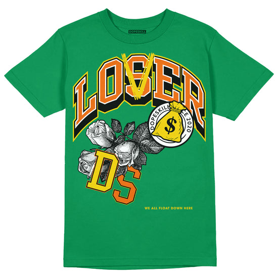 Green Sneakers DopeSkill Green T-shirt Loser Lover Graphic Streetwear 