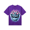 PURPLE Sneakers DopeSkill T-Shirt Hellfire Graphic Streetwear - Purple 
