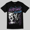 Purple Sneakers DopeSkill T-Shirt Fix Your Energy Graphic Streetwear - Black