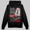 Jordan 4 Bred DopeSkill Hoodie Sweatshirt Real Ones Move In Silence Graphic Streetwear - black