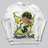 Jordan 13 Retro Bright Cactus DopeSkill Long Sleeve T-Shirt Heaven Sent Graphic Streetwear - White