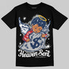 Jordan 4 SB “Summit White/Navy” DopeSkill T-Shirt Heaven Sent Graphic Streetwear - Black