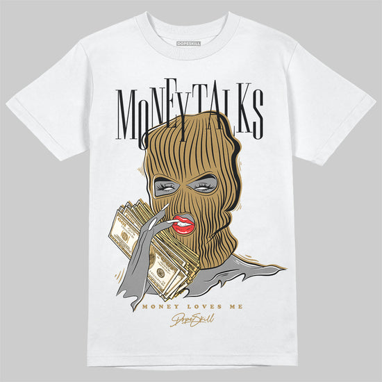 Jordan 6 “Pearl” DopeSkill T-Shirt Money Talks Graphic Streetwear - White