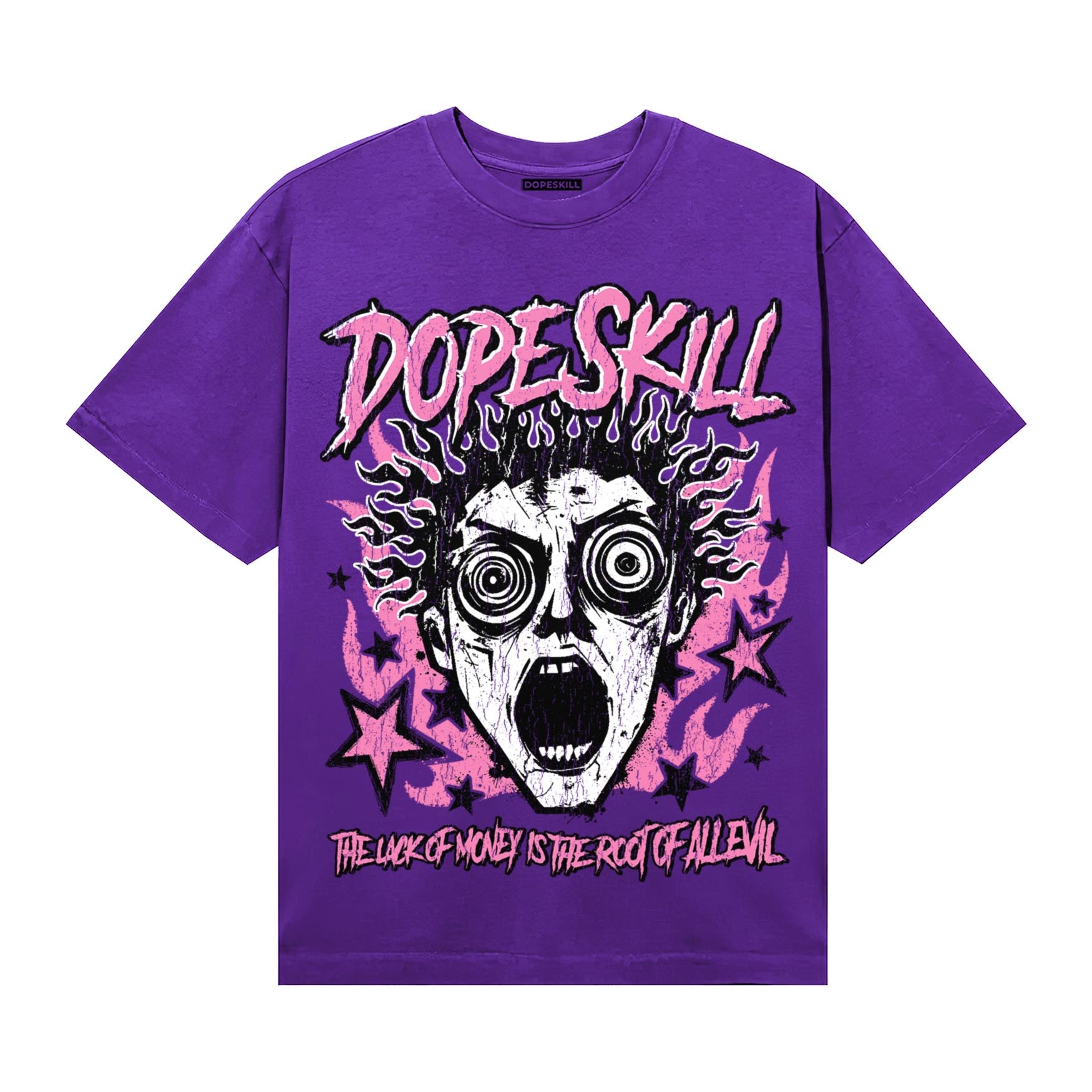 PURPLE Sneakers DopeSkill T-Shirt Root of Evil Graphic Streetwear - Purple