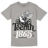 Grey Sneakers DopeSkill Grey T-shirt Juneteenth 1865 Graphic Streetwear