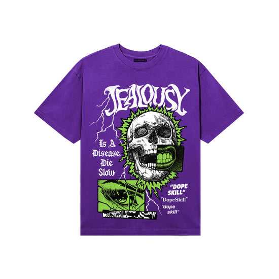 PURPLE Sneakers DopeSkill T-Shirt Jealousy Graphic Streetwear - Purple