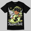Jordan 4 GS “Light Lemon Twist” DopeSkill T-Shirt Heaven Sent Graphic Streetwear - Black