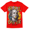 Red Sneakers DopeSkill Red T-Shirt Money Don't Lie Graphic Streetwear