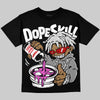 Dunk Panda White Black DopeSkill T-Shirt Pour Up Graphic Streetwear - Black