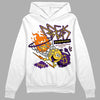 Jordan 12 "Field Purple" DopeSkill Hoodie Sweatshirt Break Through Graphic Streetwear - White