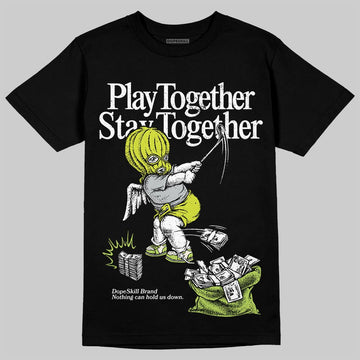 Air Max 90 x Patta Cyber and Particle Grey DopeSkill T-Shirt Play together, Stay together Graphic Streetwear - Black