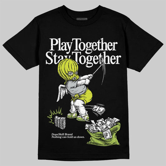 Air Max 90 x Patta Cyber and Particle Grey DopeSkill T-Shirt Play together, Stay together Graphic Streetwear - Black