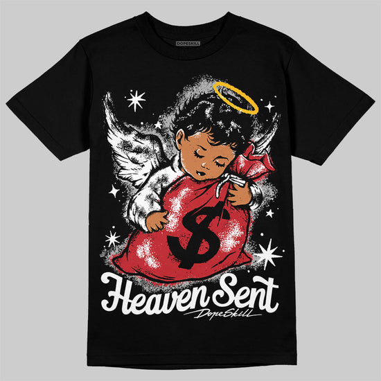 Jordan 11 “Bred Velvet” DopeSkill T-Shirt Heaven Sent Graphic Streetwear - Black