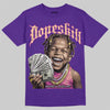 PURPLE Sneakers DopeSkill T-Shirt Money Loves Me Graphic Streetwear - Purple