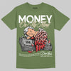 Travis Scott x Jordan 1 Medium Olive DopeSkill Olive T-shirt MOMM Graphic Streetwear