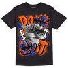 Dunk Low Futura Orange Blaze DopeSkill T-Shirt Don't Quit Graphic Streetwear - Black