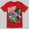 Jordan 4 Retro Toro Bravo DopeSkill T-Shirt Stressless Graphic Streetwear - Red
