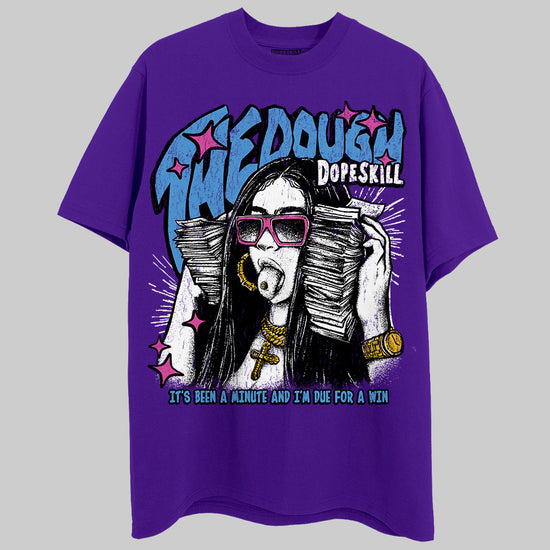 PURPLE Sneakers DopeSkill T-Shirt The Dough Graphic Streetwear - Purple