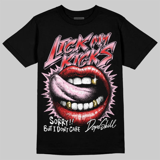 Awake NY x Air Jordan 5 Arctic Pink DopeSkill T-Shirt Lick My Kicks Graphic Streetwear  - Black