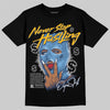 Jordan 4 Retro ‘Dunk From Above’ DopeSkill T-Shirt Never Stop Hustling Graphic Streetwear - Black