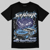 Jordan 6 University Blue DopeSkill T-Shirt New Side Hustler Graphic Streetwear - black