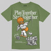 Jordan 5 "Olive" DopeSkill Olive T-Shirt Play together, Stay together Graphic Streetwear