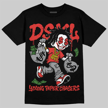 Jordan 4 Toro Bravo DopeSkill T-Shirt Young Paper Chasers Graphic Streetwear - Black