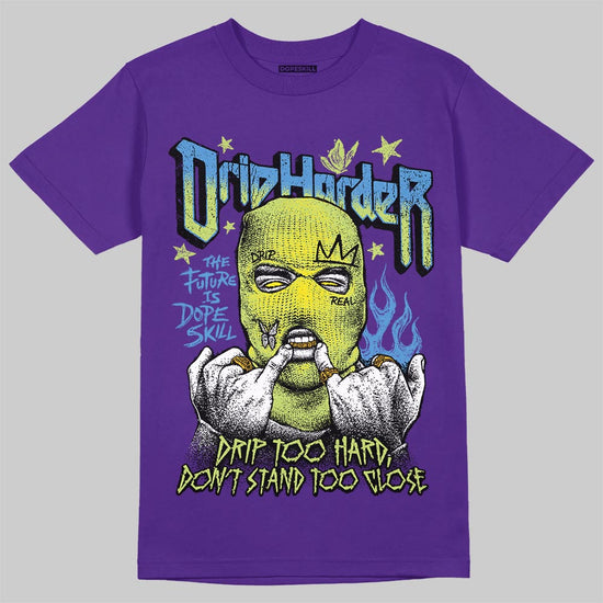 PURPLE Sneakers DopeSkill T-Shirt Drip Harder Graphic Streetwear - Purple 
