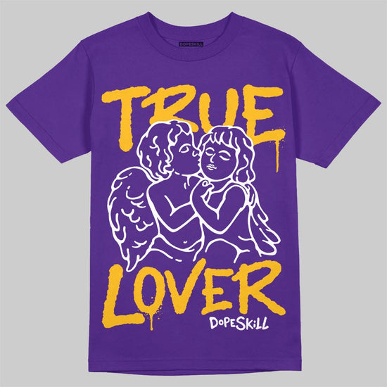 PURPLE Sneakers DopeSkill T-Shirt True Lover Graphic Streetwear - Purple 